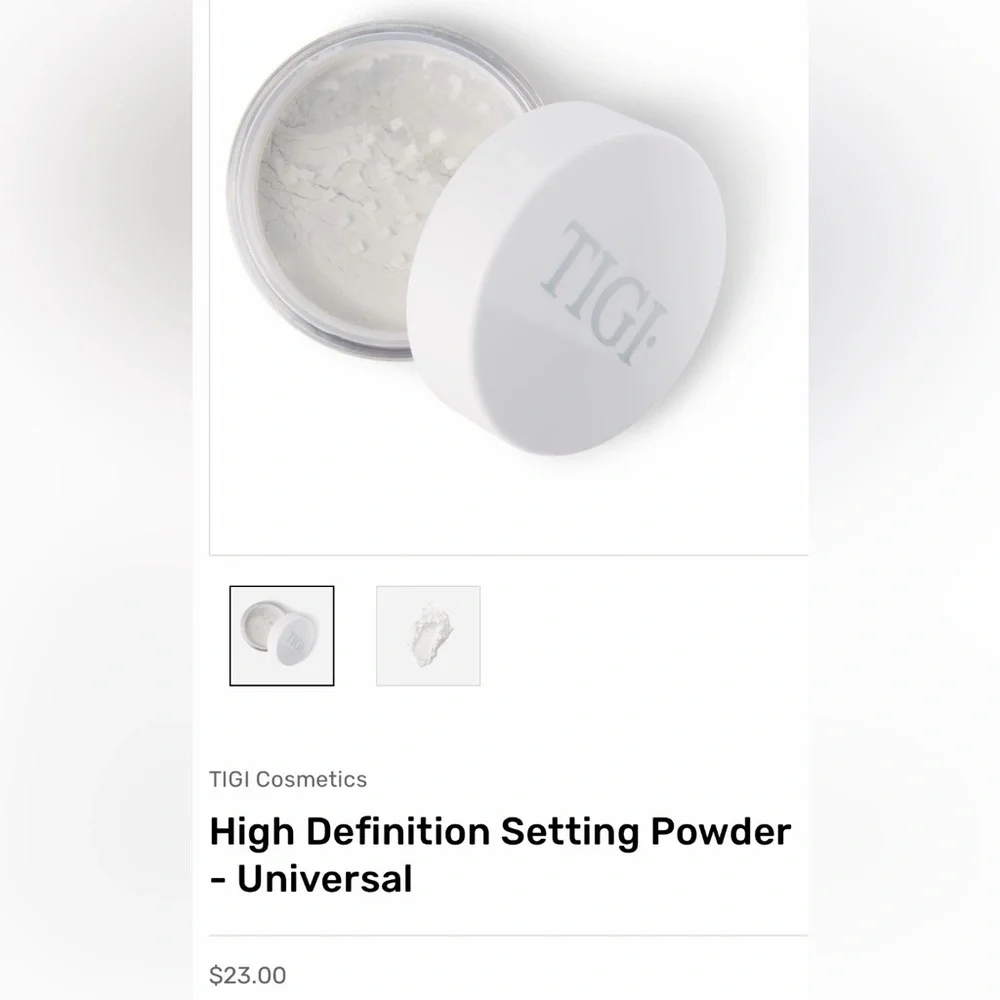 TIGI Translucent Setting Powder - White Finish
